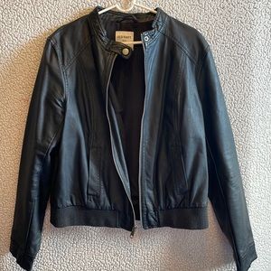Old Navy Faux Leather Jacket Size Large